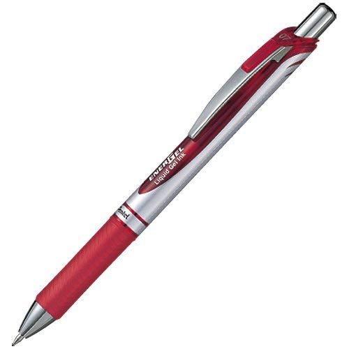 Pentel Gel Ink Ballpoint Pen ENERGEL 0.7mm [Red] x 5 pieces (Japan Import)