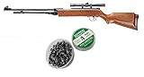 Air Pellet Rifle Gun with 100PC Free Pellets + Scope (4.5 - .22 Cal)