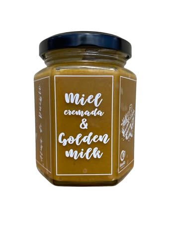 Miel pura de abeja. Cremada y Golden Milk. Miel de Abeja 100% Natural. Producto Artesano Cosecha Propia. De sabor dulce y especiado con matices cálidos. Origen: Segovia. Gourmet.