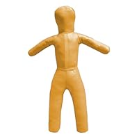 Zxpjkyu Training Dummy, Boxing Dummy, Unfilled, Training Device for Taekwondo, Practical, Mannequin Made of PU, 110 Cm High, Yellow