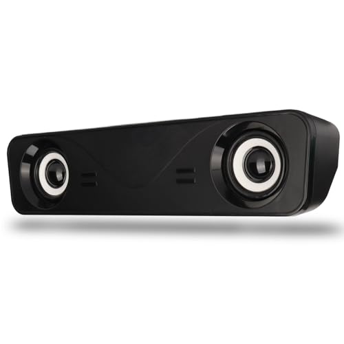 Leapiture Desktop Computer Speakers USB Computer Speaker Wired Laptop Speaker PC Sound Bar Mini Sound Bar for Gaming Monitor