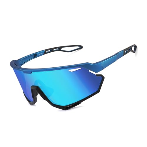 🚴【Lente UV400 HD】: tutte le lenti bloccano i dannosi raggi UVA e UVB con protezione UV400, proteggendo gli occhi da danni a lungo termine. Inoltre, è possibile osservare meglio il paesaggio con una lente ad alta definizione.