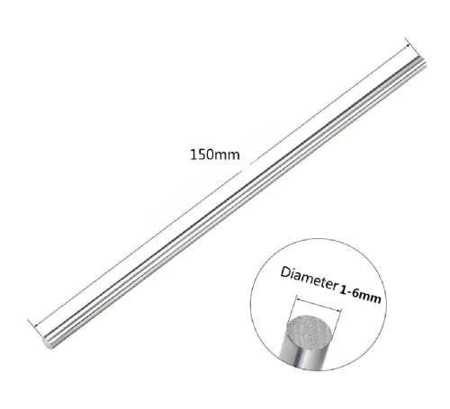 WEKOW 1 PZ Diametro 1-6mm, Lunghezza 150mm Solido