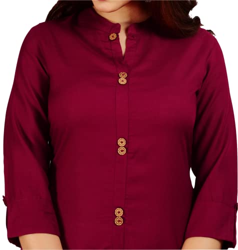 Image of NEW4U Women's Solid Rayon Straight Kurta