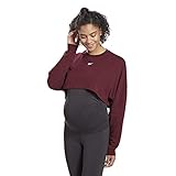 Reebok Damen SR Maternity Longsleeve Sweatshirt, granatrot, 2XL