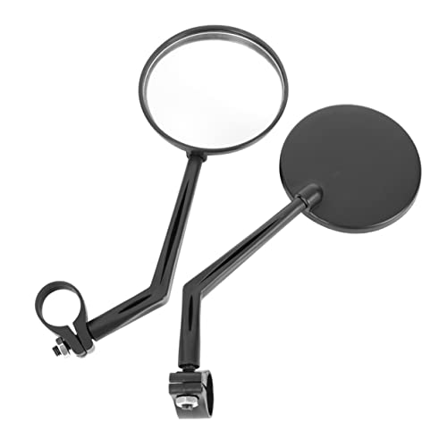 ledmomo 2個 バックミラー オートバイアクセサリー オートバイのサイドミラー チェーフィングディッシュ ミニ オートバイのミラー バイクミラー ウィングミラー 鏡 リフレクター