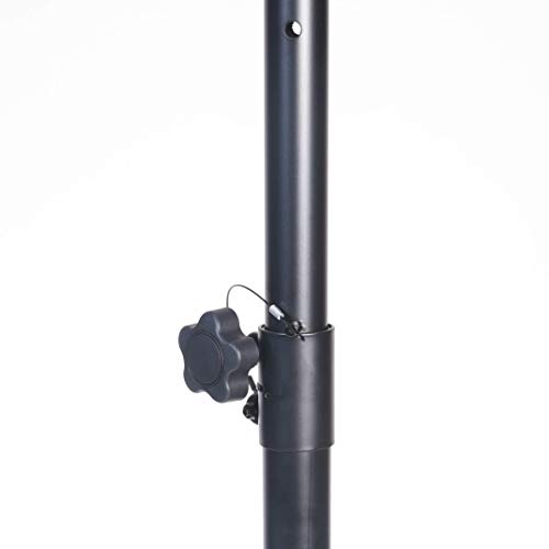 Universal Speaker Stand 6.65 Ft Dj Mount Pa Loudspeaker Holder Heavy Duty Tripod W/Adjustable Height From 46” To 80” Rated At 150 Pounds Steel Insert Safety Pin Locking For Stability #TOP3