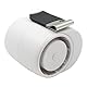POFET Mini Clip Fan with 3 speeds and 360 Degree Rotation,Portable Waist Clip Fan,Suitable for Outdoor Work and Sports, White