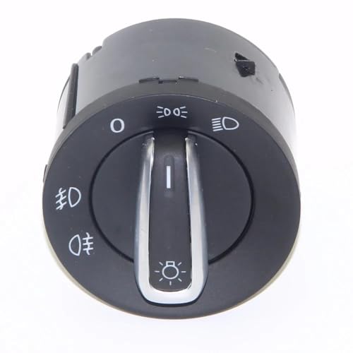 Interruptor de faro cromado 5ND941431A para VW Jetta Mk5 Passat B6 2