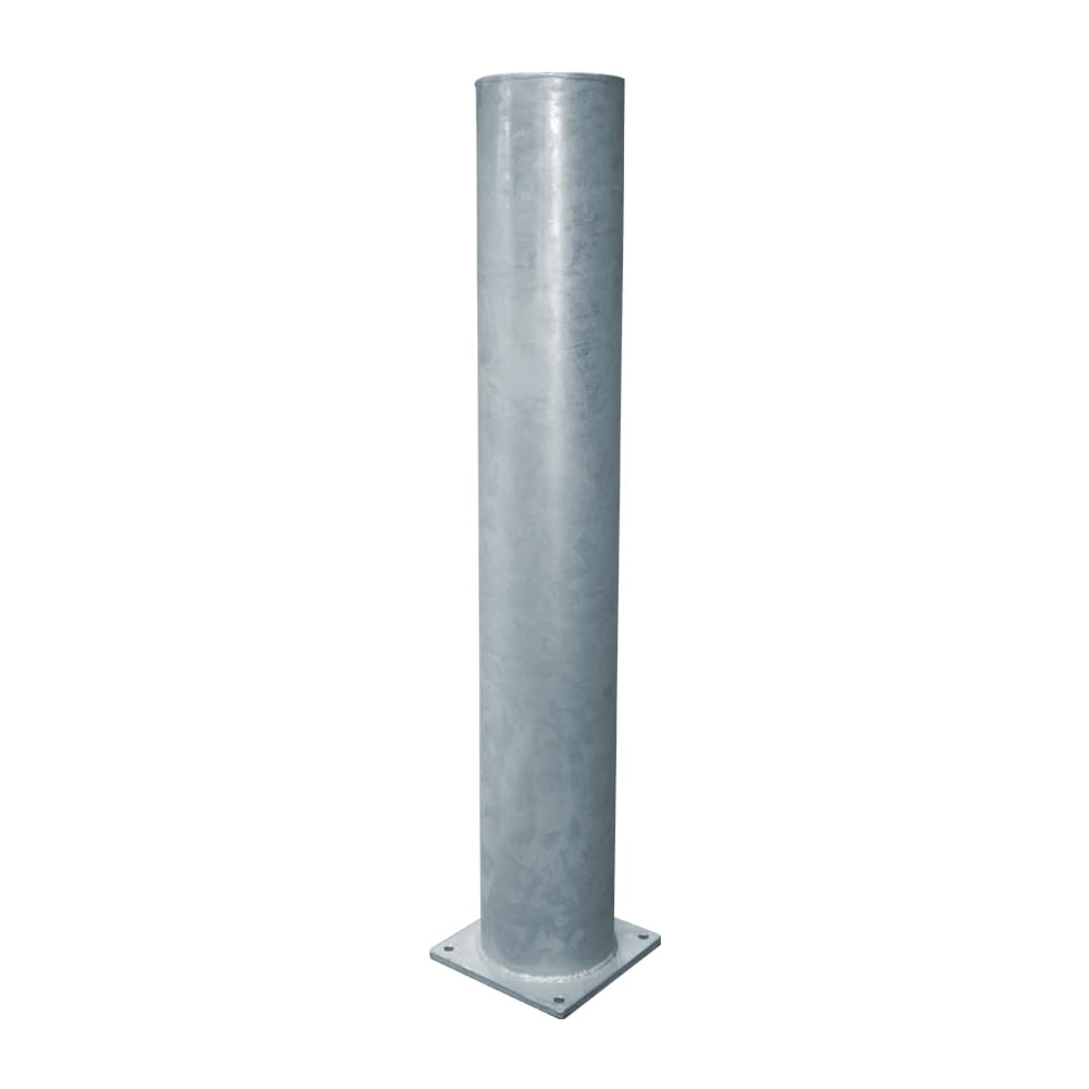 Rammschutzpoller Absperrpfosten Ø 108,0 x 1000 mm Stahl - verzinkt - zum Aufdübeln
