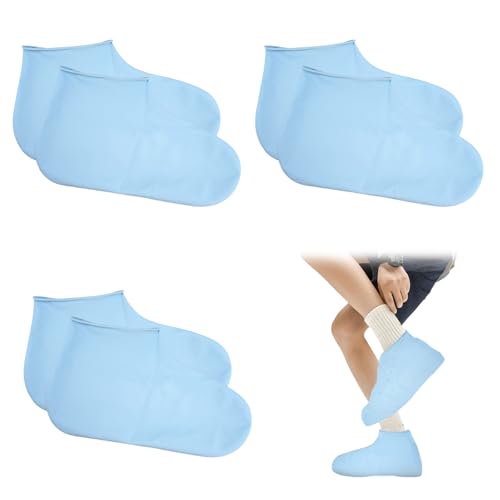 3 Piezas Cubrezapatos Antideslizantes para lluvia, Antideslizante Funda De Látex Zapatos Lluvia Cubiertas Del Zapato, Reutilizable Protector Calzado para Ciclismo, Montañismo, Senderismo, Viajes