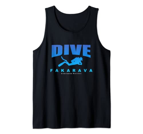 Dive Fakarava, Scuba Diving at Fakarava, Scuba Diver Tank Top