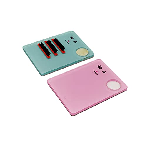 Ferramenta de palete de cílios de acrílico para extensão de olhos, console de jade para enxerto de c