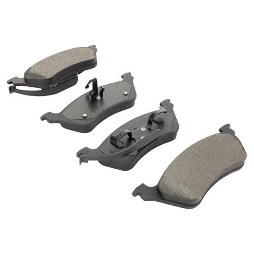 Image of QUALITY-BUILT Rear Ceramic Brake Pads, Premium 1001-0858C, Compatible with 2001-2008 Chrysler /Dodge (Caravan,Grand Caravan,Grand Voyager,Town & Country,Voyager)