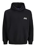 JACK & JONES Jorgrand Midtown Sudadera con Capucha, Negro, M