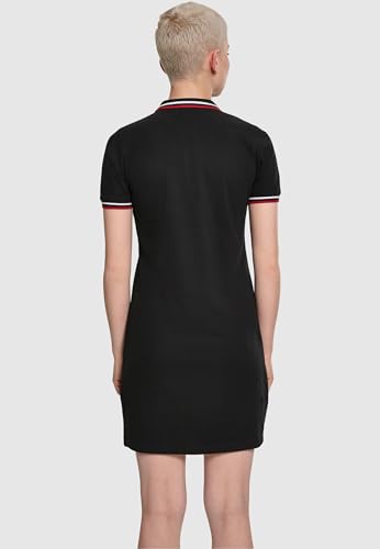 Urban Classics Ladies Polo Mujer Vestido Corto Negro M 100% algodón