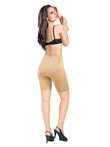 Image of Dazzle DS577 Lycra Women's Black Colored HI-Waist Long Leg Shaper