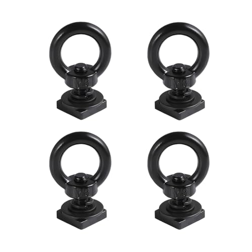 BESULEN 4 Sets T Track Mount Tie Down Anchor for Roof Rack,