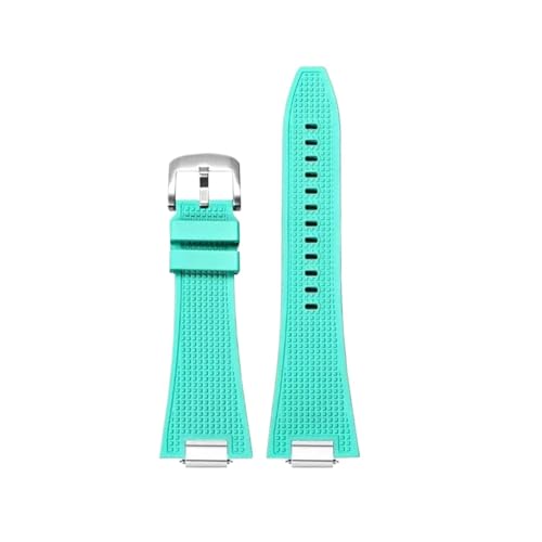 Bracelet montre caoutchouc fluoré pour Tissot PRX 27mm élégance durable
