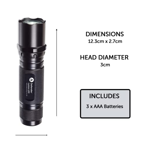 Waterproof-Police-Issue-LED-Torch-LED-Flashlight-Aluminum