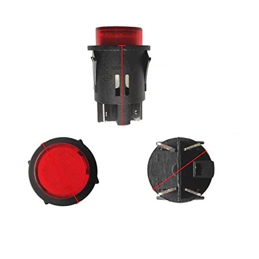 Electric Kids Car Bike 4 Pin On Off Switch With Push Type Suitable for 6v and 12v Car and Bike