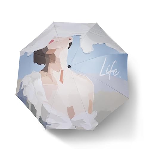 Parapluie solide contre la pluie et le vent fort été femme