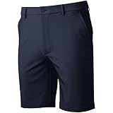 Greg Norman Men's Flat Front Stretch Tech 9In Golf Shorts Navy 36