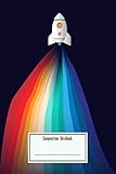  Composition Notebook: Fantasy Dust Rocket Stele Workbook for Teens Kids Students Girls for Home School College