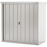 ガーデンマスター(Gardenmaster) 物置 屋外 収納庫 大型 幅150×奥行75×高さ154cm 二重構造鍵付き 安心設計 吊り戸式 可動棚10㎝間隔 棚板補強加工 転倒防止設計 DSLB-1515K サンドベージュ