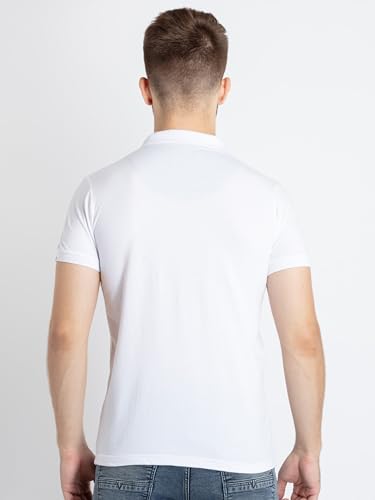 Image of Status Quo Men's Polo T-Shirt | Rich Cotton Blend | Slim Fit | All Day Comfort | Contrast Inner Placket | Polo Collar