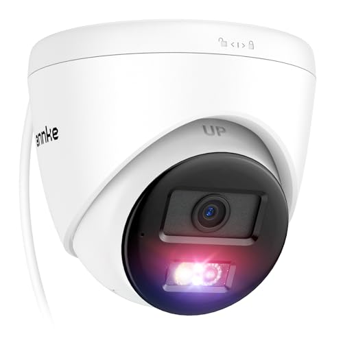 ANNKE PoE Security Camera 3K IP CCTV Camera Outdoor with Human/Vehicle Detection Two-Way Audio Smart Colour Night Vision IP67 Weatherproof Up to 512GB SD Card for Home and Business
