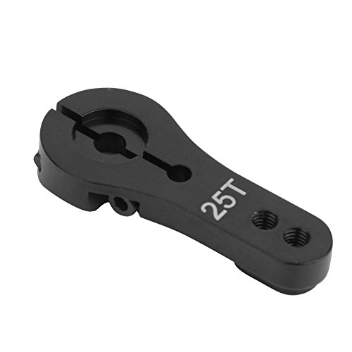 Servo Horn, 25mm 25T Zähne Halb Servo Horn Arm Für Futaba/Ace/TowerPro MG RC Zubehör(Schwarz)