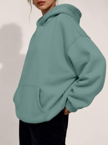 Image of Trendy Queen Women Oversized Hoodies Fall Outfits | Gentle Skin Feel, Aesthetic Drop Shoulder, Large Kangaroo Pocket, Seamless Daily Outfit Match