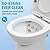800watt Macerating Toilet with Pump, Two-Piece Upflush Toilet For Basement, Powerful & Quiet Macerating System With 3 Water Inlet & Ac Vent, 36ft Vertically, Compact Bowl