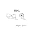 Infinity Symbol Lapel Pin for Men Women Minimalist Stainless Steel Infinity Brooch Eternal Love Badge for Suit Shirt Collar Jewelry Gift (Silver) #5
