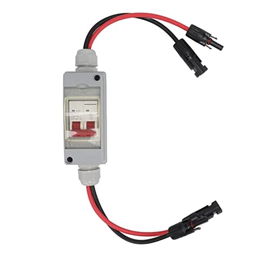 Mini Disyuntor, MCB 2P DC 500V 32A Sistema Fotovoltaico Interruptor de Desconexión de CC Aislador de Sistema Fotovoltaico Solar para Sistema de Red (Sin cable)