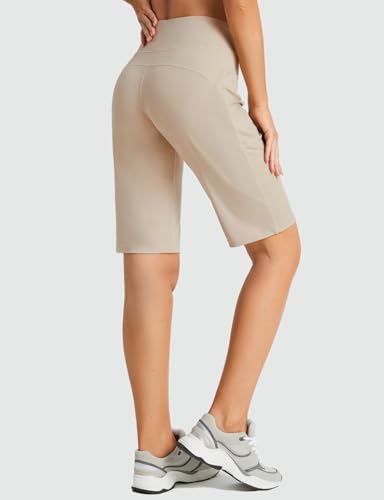 baleaf Women's 12" Bermuda Shorts Long Shorts Knee Length Running Walking Workout Athletic Stretch Pockets2