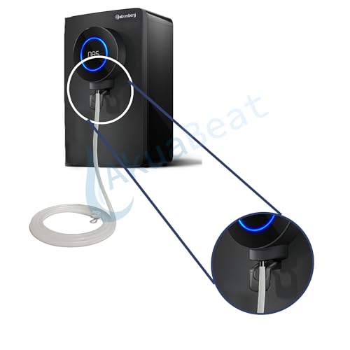 Image of Water Purifier Extension Food Grade Silicone Tube Compatible with Atomberg Intellon RO+UF+UV+Alkaliser Flexible 1.5 Meter Silicone Pipe, Semi Transparent, 10mm Inner and12mm Outer Diameter.