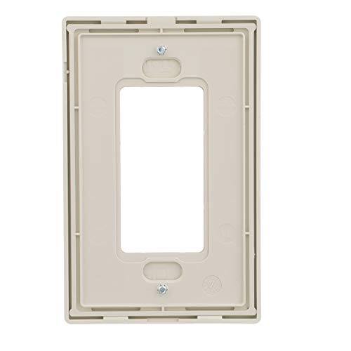 Image of Eaton PJS26LA Decorator Screwless Wallplate, 1-Gang, Light Almond