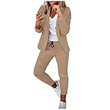 Frauen 2 Teilig Freizeitanzug Kapuzenpullover Lange Ärmel Top + Langehose Sportswear Outfit Sport Bekleidungsset Running Yoga Gym mit Taschen Damen Sportswear Set Trainingsanzug Jogginganzug Farbblock Pullover Anzug Frühling Herbst Weiblich 2 Stück Streetwear Trainingsanzüge Hoodie Pullover Top + Lange Hose Damen Sportanzug Trainingsanzug Mode 2-teiliges Set Damen Sport Hoodie Langarm Sweatshirt Pullover Top + Lange Hose Jogginganzug Sportbekleidung Freizeitbekleidung Set Outfit