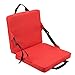 Dioche Portable Bleacher with Outdoor Folding Chair with Backrest and Soft Sponge Padding, Lightweight and Portable, Suitable for Stadiums and Beaches, Made of 600D Oxford Cloth. (Red)