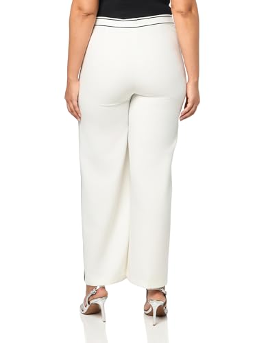 KARL LAGERFELD Women's Piping Detail Wide Leg Pant2