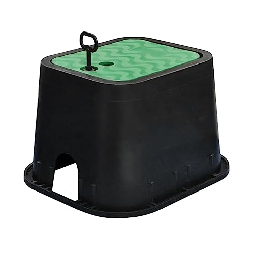 Arqueta de riego pequeña - Arqueta de 1 válvula con tapa superior - Herramienta esencial para el cuidado del sistema de riego – 20,5 x 25 x 16 – arqueta riego jardin