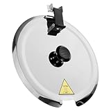 DIYEAH Couvercle Acier Inoxydable pour Cocotte à Soupe Résistant Chaleur Facile à Nettoyer...