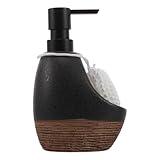 Décoration pratique et élégante : alliant l'attrait décoratif d'un distributeur de savon à une utilisation pratique, cet organisateur d'évier peu encombrant fonctionne à la fois comme une pompe à savon à vaisselle pour la cuisine et une pièce d'accentuation, une pompe distributrice de shampoing, une pompe à savon liquide pour les mains