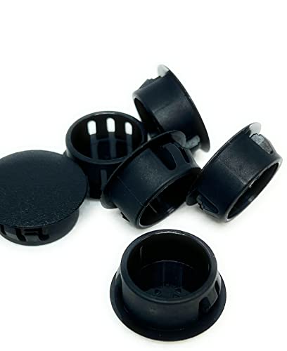 Image of 1 /2 inch Trade Size 7 /8 inch Actual Size Domed Head Knock Outs These Plugs are Trade Size Knockouts Black KO 500 (50)