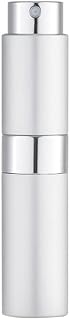 Refillable Perfume Atomizer Travel Bottles, 8ml Portable Mini Pocket Perfume Atomizer Bottle Spray for Women & Men, Small Mister Spray Bottle for Travel Accessories (Sliver)