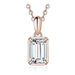 6-Emerald Cut-Rose Gold Plated