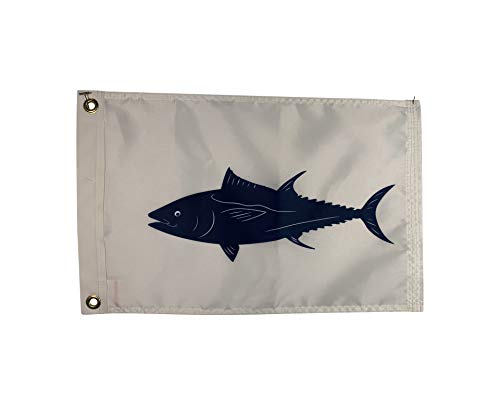 12X18" Tuna Boat Fishing Flag ,Durable All-Weather Nylon With Grommets For Outdoors, Made In Usa #TOP6
