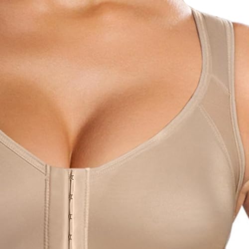 Dress Cici Shapewear Bra Top, Front Closure Post Surgery Bra With No Pads